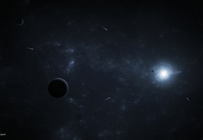 Планеты, пространство, space, кометы, бесконечность