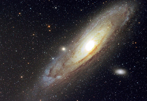 звезды, andromeda galaxy, Космос, небо