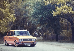 желтый., 2106, Жигули, ваз, классика