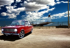 лада, копейка, ваз, Lada, самолет, 2101