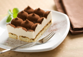 сладкое, десерт, тарелка, еда, Пирожное, крем, какао