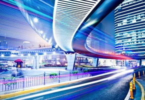 знаки, улица, Night city, road, город, street lights, ночь, дорога