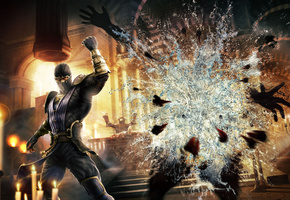 kombat, Mortal, mk9, 2011, rain