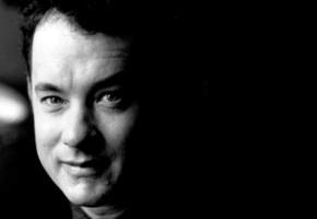 том хэнкс, tom hanks, портрет, Актер, чб