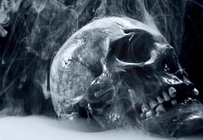 , skull, skull smoking, Череп, smoking