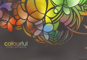 бабочки вектор витраж, Kunie kanbara, цвета