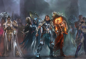 wizards of the coast, elspeth, nissa, tezzeret, Planeswalkers, sarkhan vol, sorin markov, karn