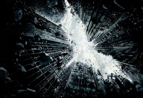 разрушение, Batman, darkknightrises, небоскреб, здания, город