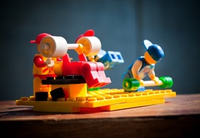 Качки, спорт, игрушки, конструктор, качалка, макро, lego