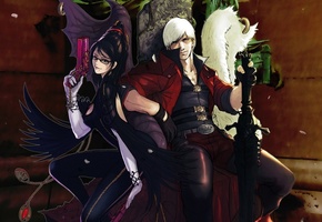 Bayonetta vs dmc, yukikaseni, dante, games, devil may cry, guns & swords, slayers in company