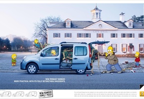 лиза, Реклама, симпсоны, мардж, гомер, авто, renault, мэгги