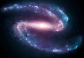 Galaxy, stars, light, галактика, пространство