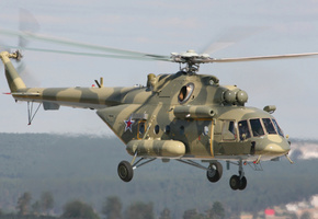 звезда, небо, вертолёт, амтш, лопасти, миль, Ми-8