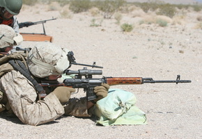 свд, стрельба, Американский морпех