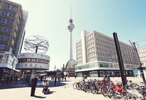 люди, германия, alexanderplatz, площадь, Berlin, город, берлин