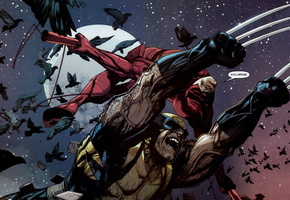 сорвиголова, marvel, росомаха, Комикс