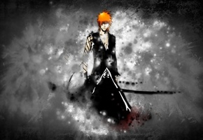 bankai, меч, ichigo, блич, Ичиго