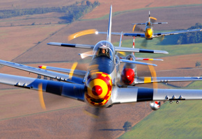 группа, полёт, P-51 mustangs