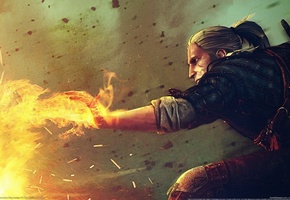 witcher 2, магия, Ведьмак 2, геральт, game, wallpapers