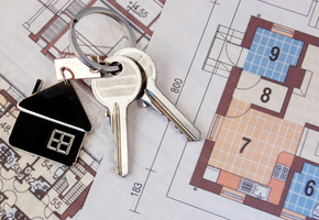 новоселье, домик, ключи, брелок, Макро, строительство