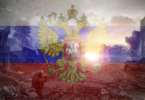 страна, Russia, разрушение, солнце, флаг, город, россия