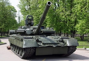 гусеницы, дуло, т-80, Танк, парк