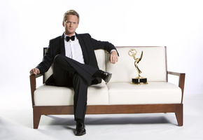 костюм, Neil patrick harris, how i met your mother, актер, диван, награда