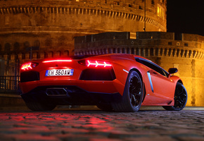 lp700-4, авентадор, красный, aventador, ламборгини, Lamborghini