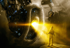 портал, portal 2, торт, портал ган, cake, Portal, человек