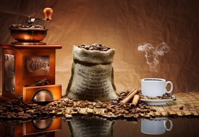 плита, чашка, Кофе