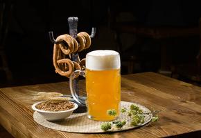 Ресторан, пиво, кружка, алкоголь, светлое