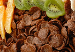 сладкое, кукурузные хлопья, десерт, Еда, шоколад