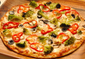 сытно, вкусно, пицца, пища, Еди, зелень