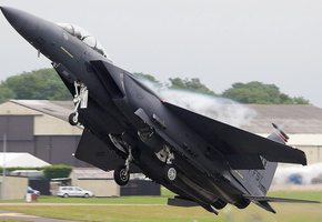 взлет, истребитель, Ф-15