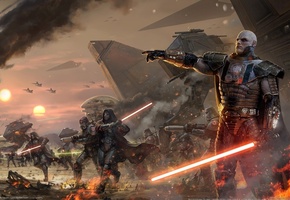 ситх, old republic, нападение, световой меч, Star wars