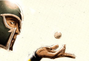 стальной, шлем, магнето, Magneto, супергерой, лицо, marvel comics