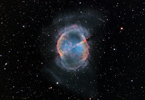 Туманность, звезды, m27