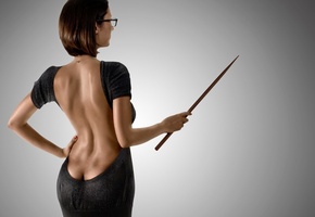 попка, Учительница, ass, доска, училка, спина, вырез, попа