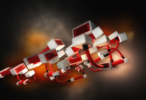 Кубики, соединения, розмытость