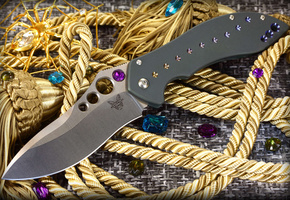 нож, паутина, паук, гламур, шнуры, Benchmade, цацки