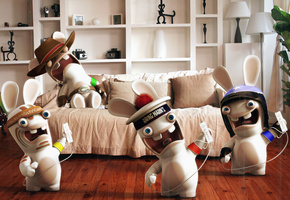 кролик, raving rabbids, бешенство, Rabbids