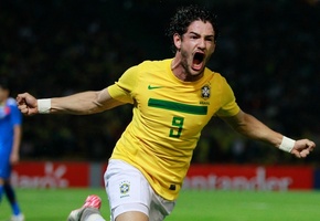 гол, милан, Pato, pato, радость, бразилия