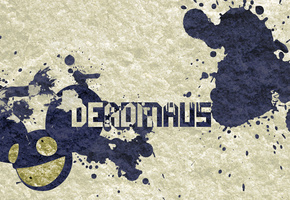 Dedmau5, dj, брызги, надпись