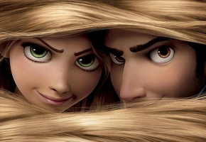 Tangled, мультфильм, флин, рапунцель