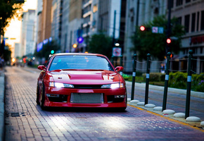 city, s14, silvia, слива, тюнинг, улица, nissan, Ниссан