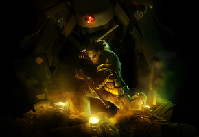 human revolution, трупы, мех, Deus ex, адам дженсен