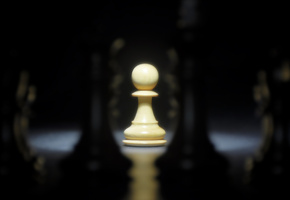 шахматы, один, доска, Пешка