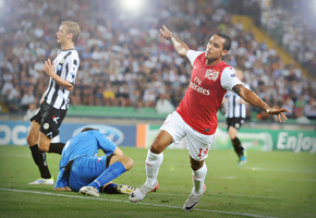 soccer, футбол, football, walcott, Theo, arsenal, арсенал, champions league