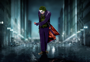 joker, тёмный рыцарь, Джокер, леджер