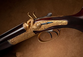 накладки, украшение, узор, Двустволка